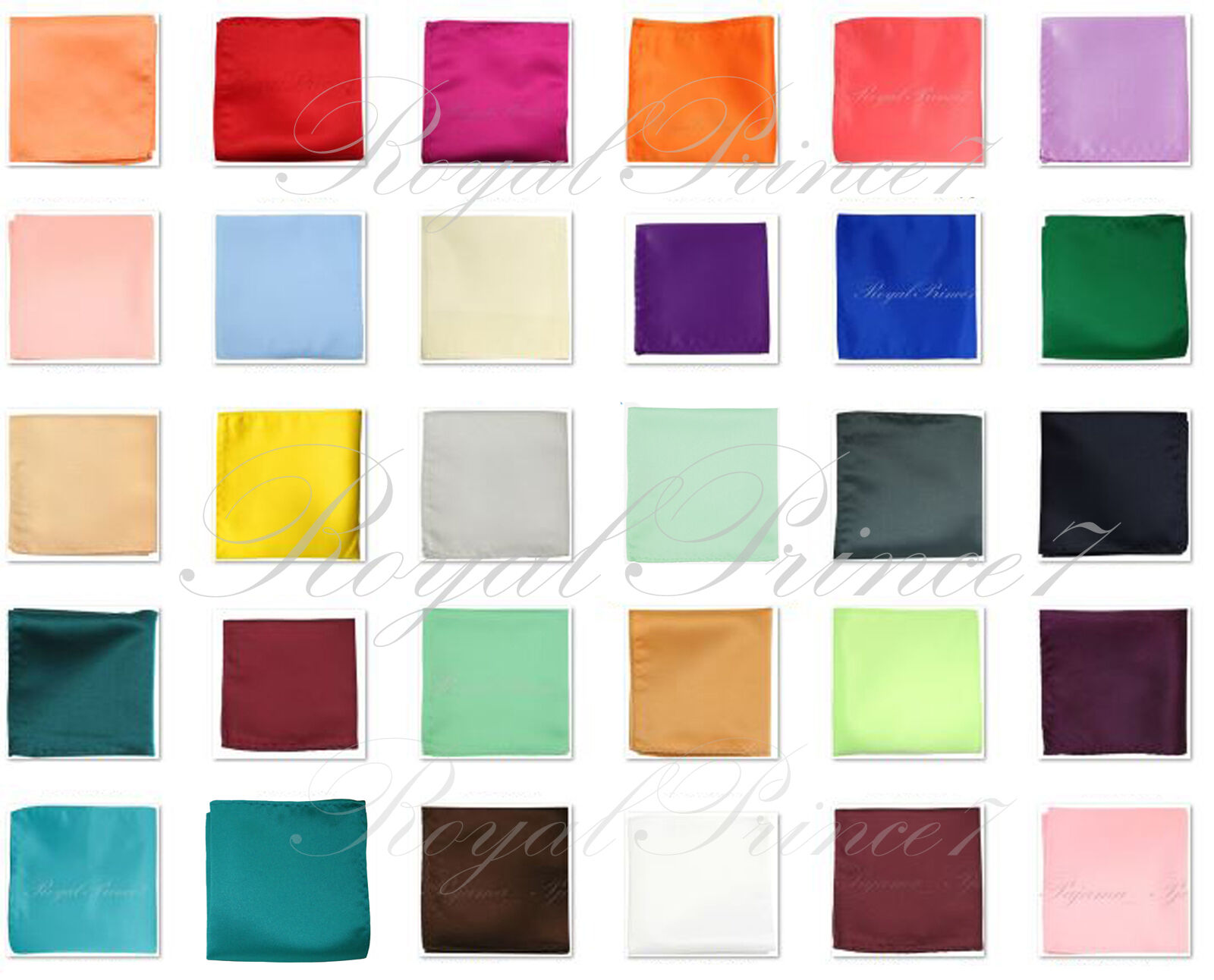 Colors Solid Pocket Square Hankie Handkerchief Wedding Formal Prom 10" X 10"