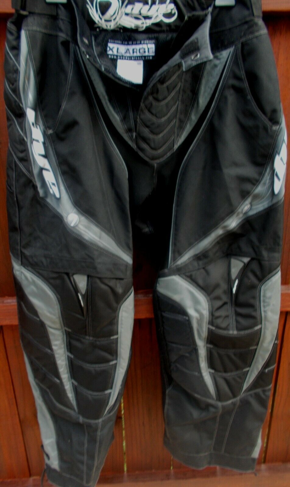 Dye Paintball Black W/ Grey Pants Men's Size Xl Pockets Adjustable Riding Pants