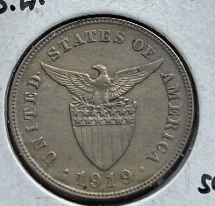 1919 S Philippines 5 Centavos - San Francisco Mint
