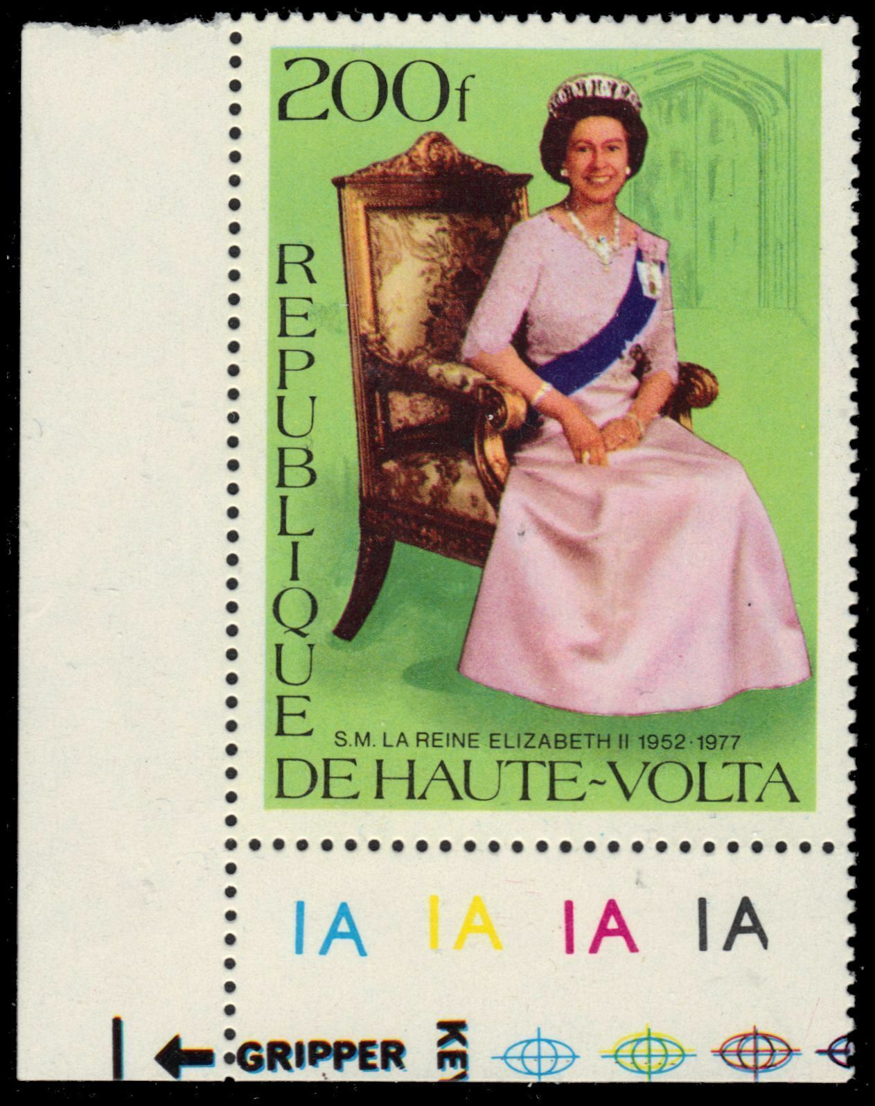 Upper Volta 436 (mi727) - Queen Elizabeth Ii Silver Jubilee (pf56444)